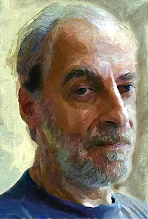 An oil portrait of Alfredo Bonanno