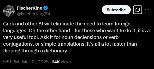 FischerKing AI and Language Learning