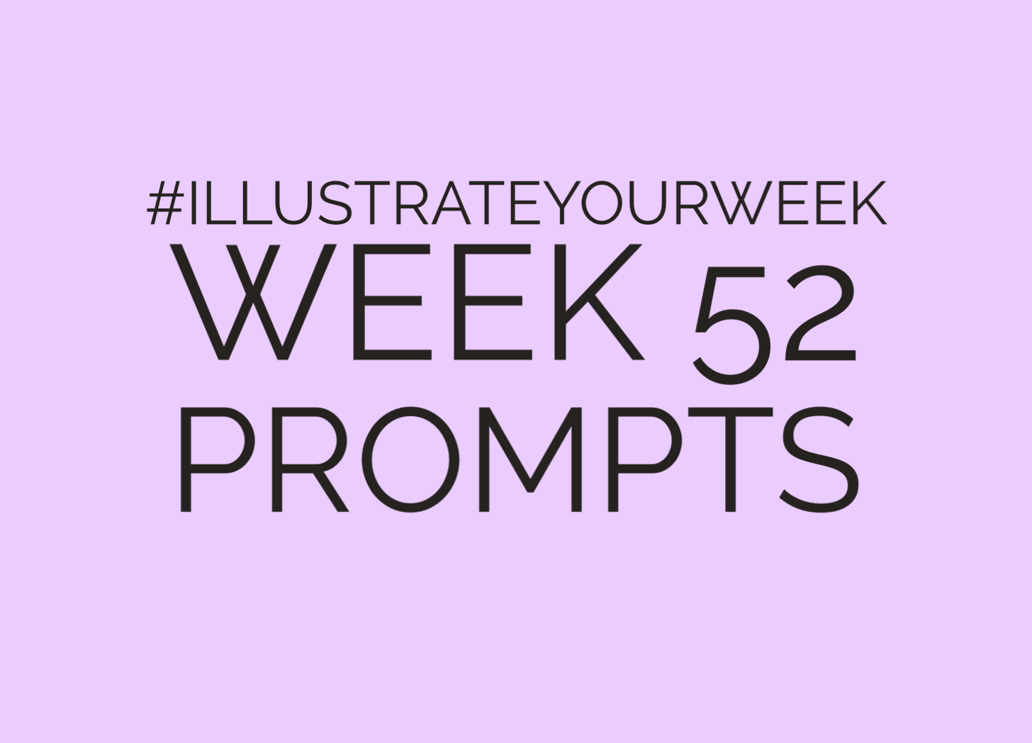 Illustrate Your Week Week 52 of 2023 Prompts