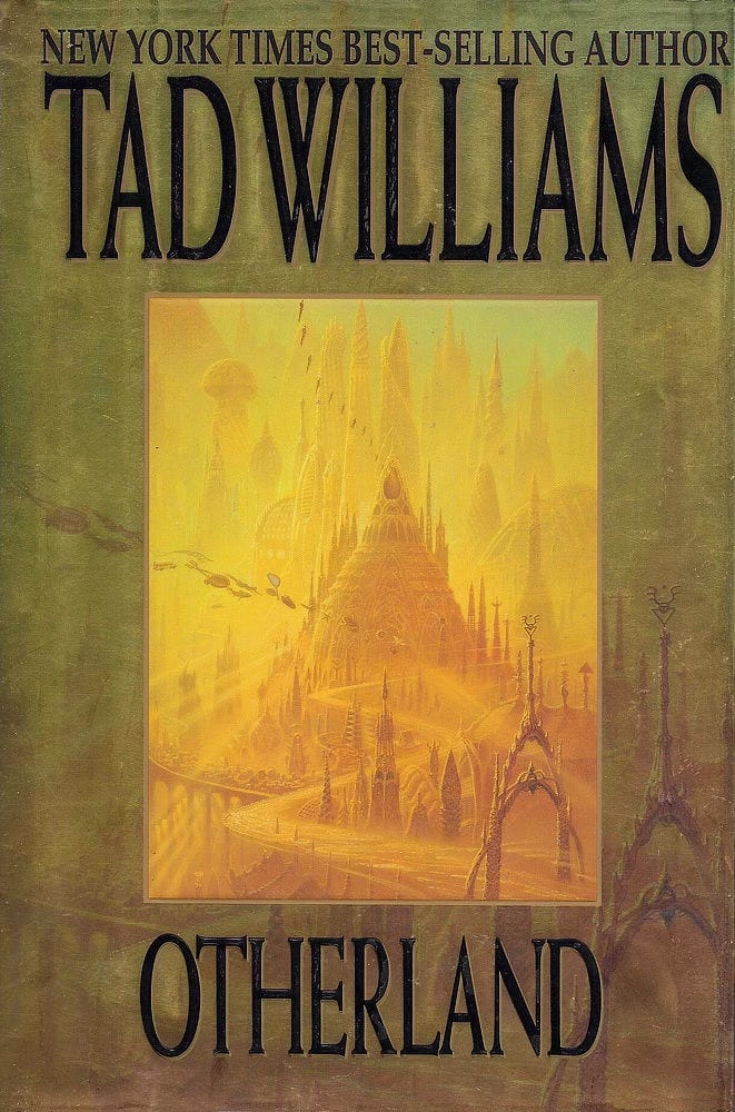 Book cover for OTHERLAND: CITY OF GOLDEN SHADOWS by Tad Williams, published by DAW Books.