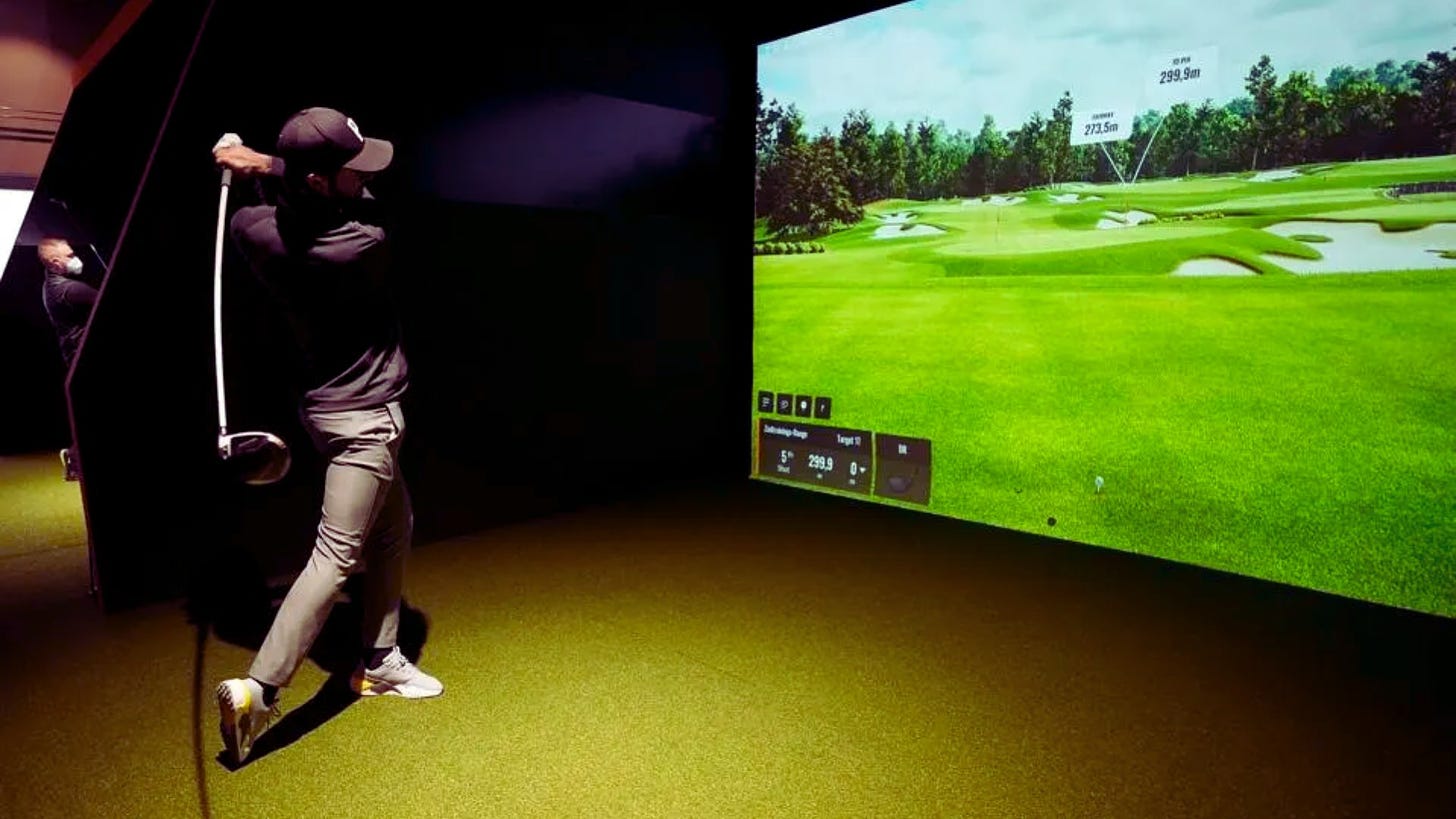 modern golf simulator 