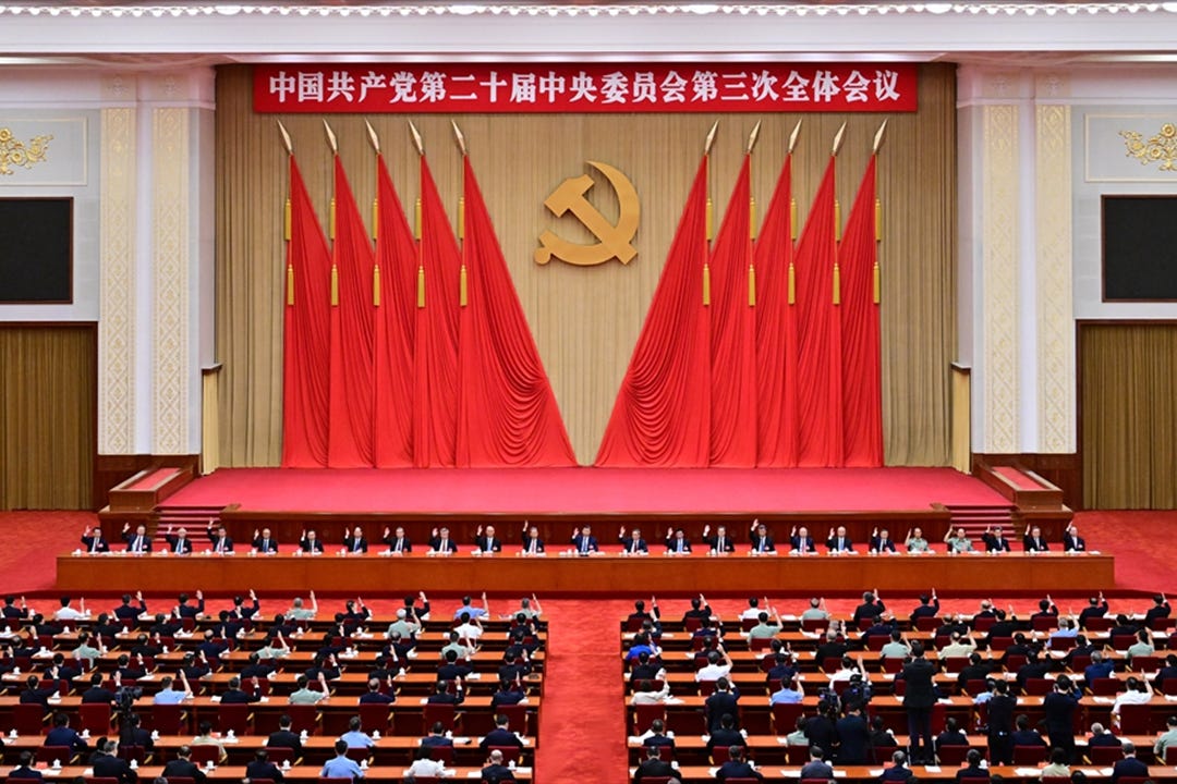 The Third Plenary Session of the 20th Central Committee of the Communist Party of China is held in Beijing last week. Photo: Xinhua