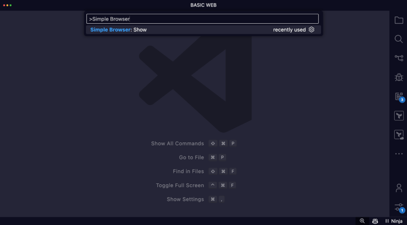 VS Code Simple Browser