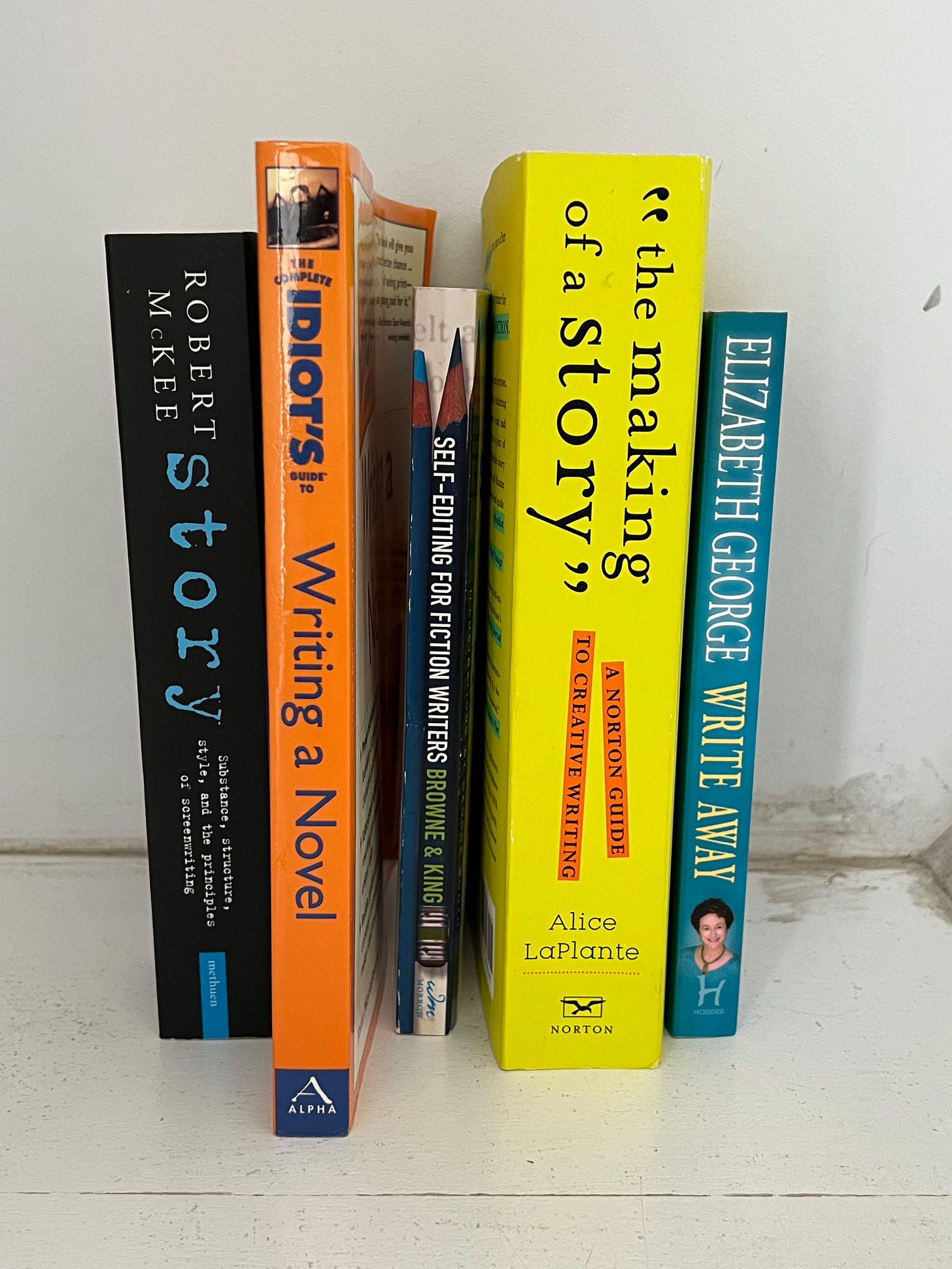 Photo des livres d'écriture cités dans le post