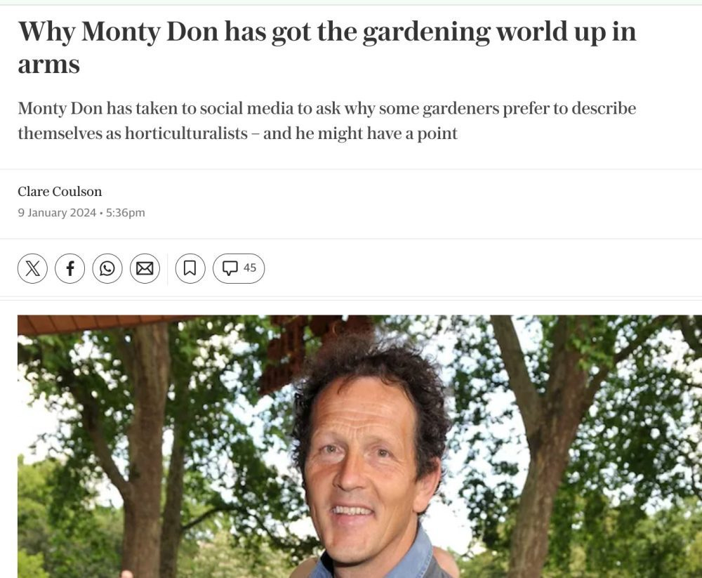 Monty Don and horticulturalists