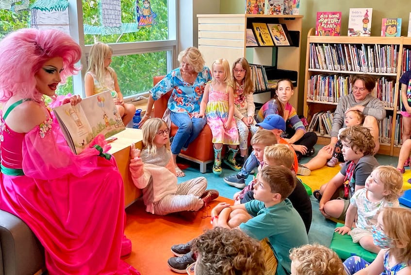 Drag queen storytime at Bridgewater library promotes message of inclusion |  SaltWire