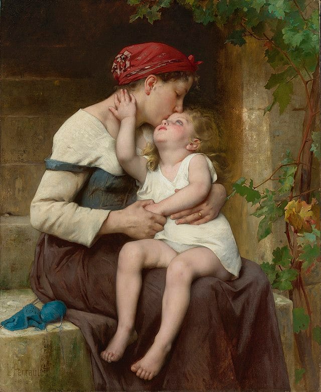 File:Léon Perrault, 1894 - Mother with Child.jpg - Wikimedia Commons
