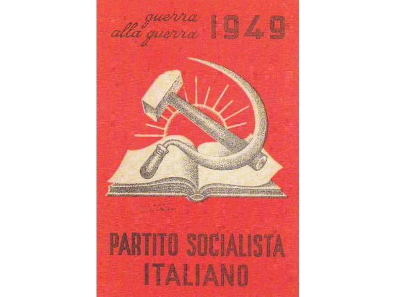 Valori Socialisti on X: "1949: nuova #tessera per il #Partito #Socialista  #Italiano. Su fondo rosso, centrati e in primo piano, #falce, #martello e  #libro. https://t.co/olh3JNHLtx" / X