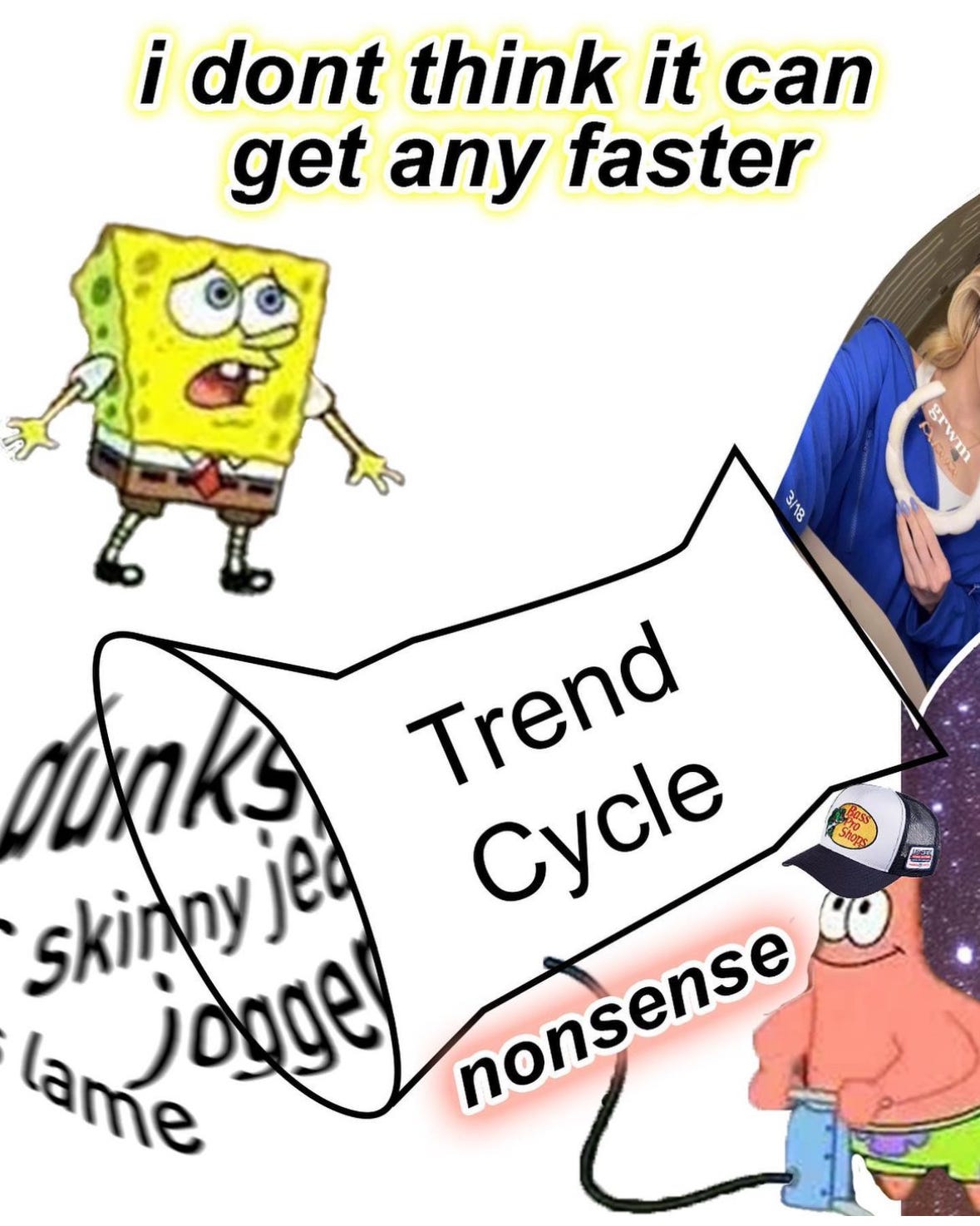 Throwing Fits Spongebob Trend Cycle meme