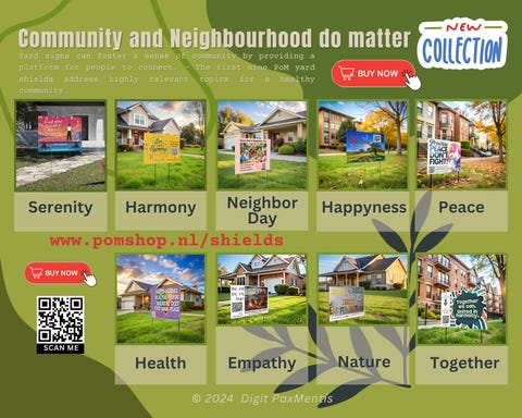 PoM's new yard shield collection ... for healthy-happy communities and peaceful neighborhoods