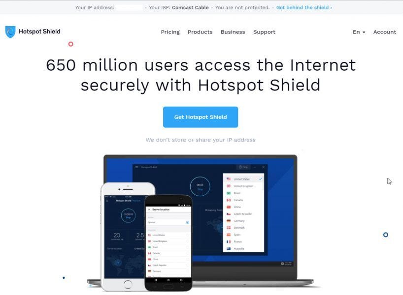 hotspot shield frontline security