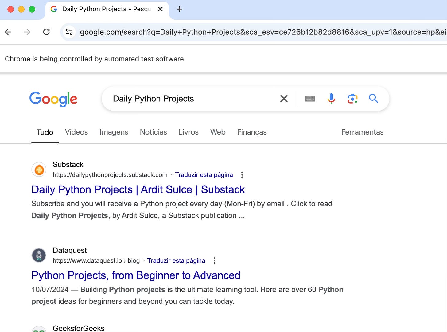 Automating Google Search with Python and Selenium