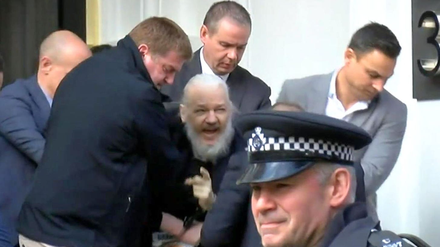 Here's Footage Of Julian Assange Being Dragged Out Of The Ecuadorian ...