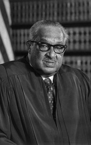 US Supreme Court Justice Thurgood Marshall, January 1, 1976. (Wikipedia Public Domain)