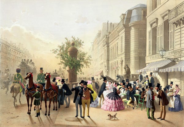 Café Tortoni by Eugene von Guerard, 1856.