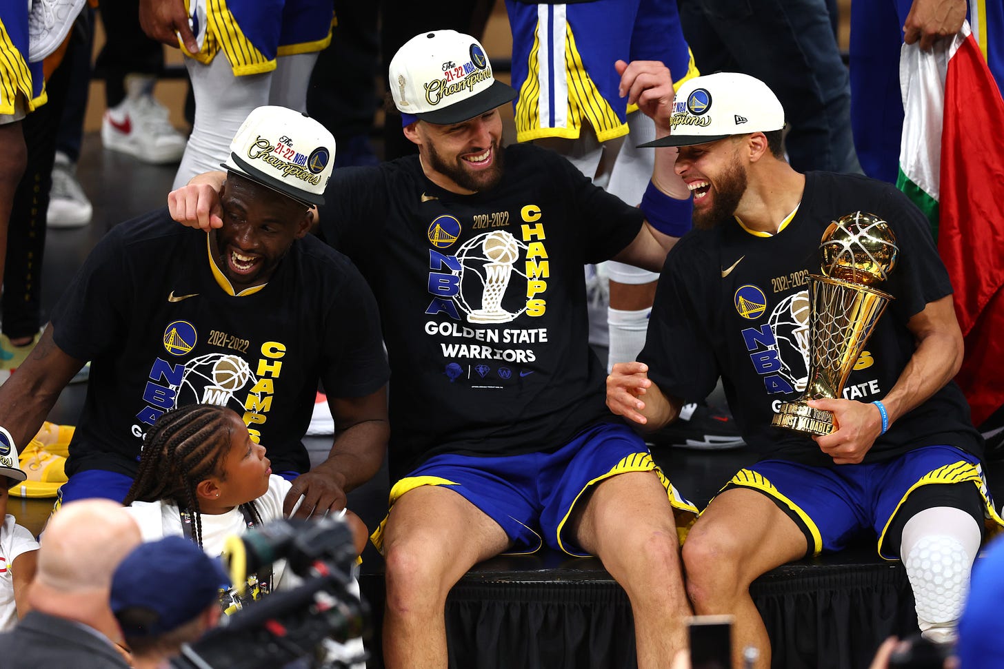 NBA History on X: "Stephen Curry, Draymond Green and Klay Thompson are the  second trio of teammates with at least one career All-NBA honor each to win  4+ NBA titles together in