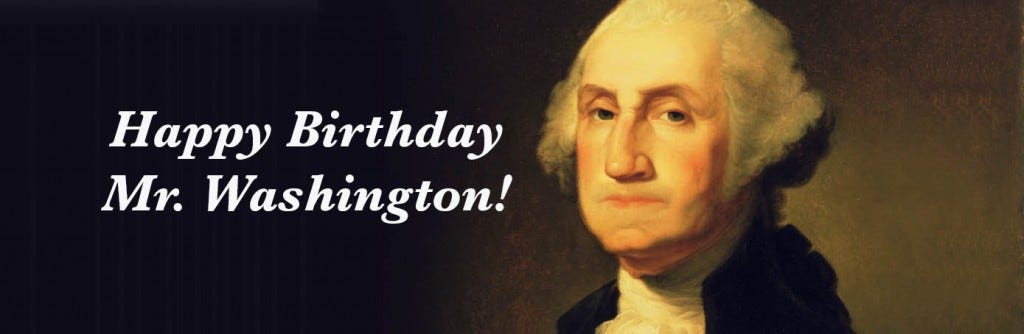 Happy Birthday Mr. Washington Facebook Cover Picture