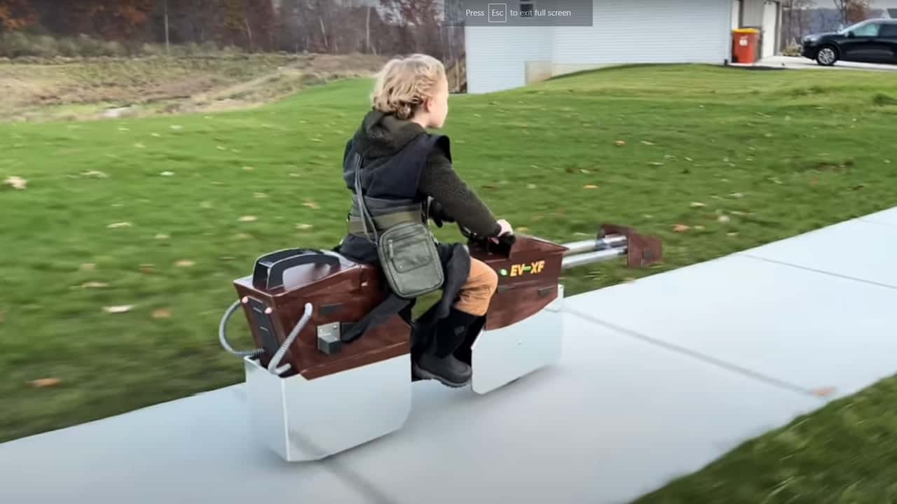 Dad Makes Star Wars Speeder Out Of Son's EBike 
