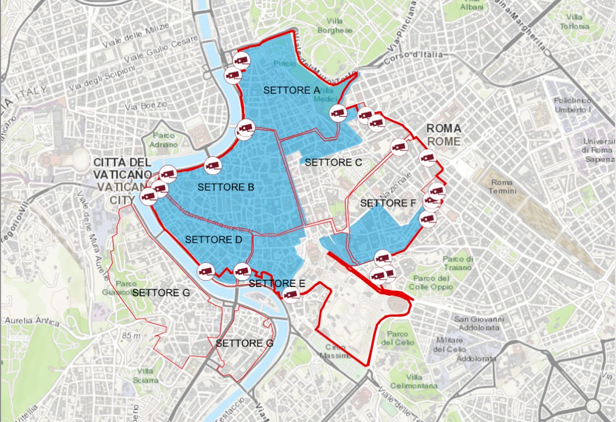 Rome's Limited Traffic Zone LTZ (updated 2021)