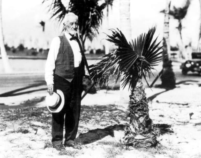 Photograph of John Collins on Miami Beach.