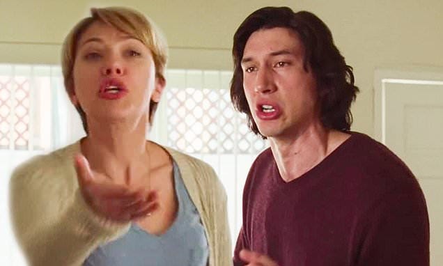 Scarlett Johansson and Adam Driver tearfully split in he said/she said  trailers for Marriage Story | Daily Mail Online