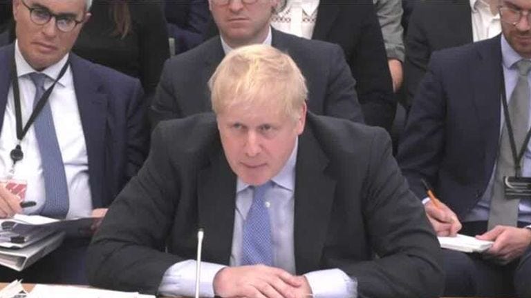 Boris Johnson: Watch video of former prime minster's evidence to privileges  committee over partygate | Politics News | Sky News