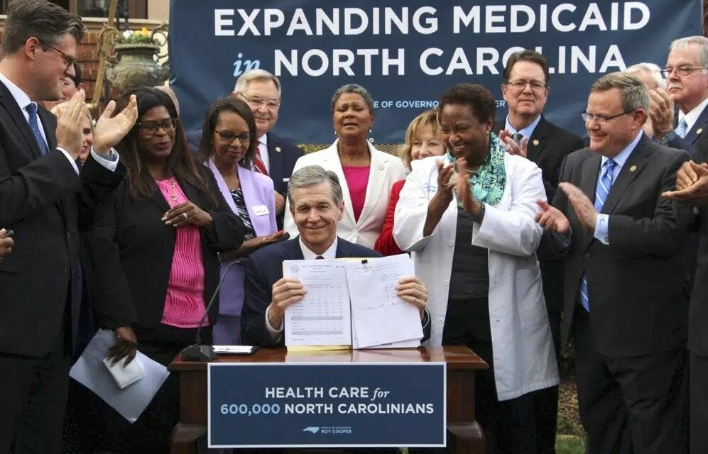 N. Carolina Governor Signs Medicaid Expansion Bill Into Law - Chapelboro.com