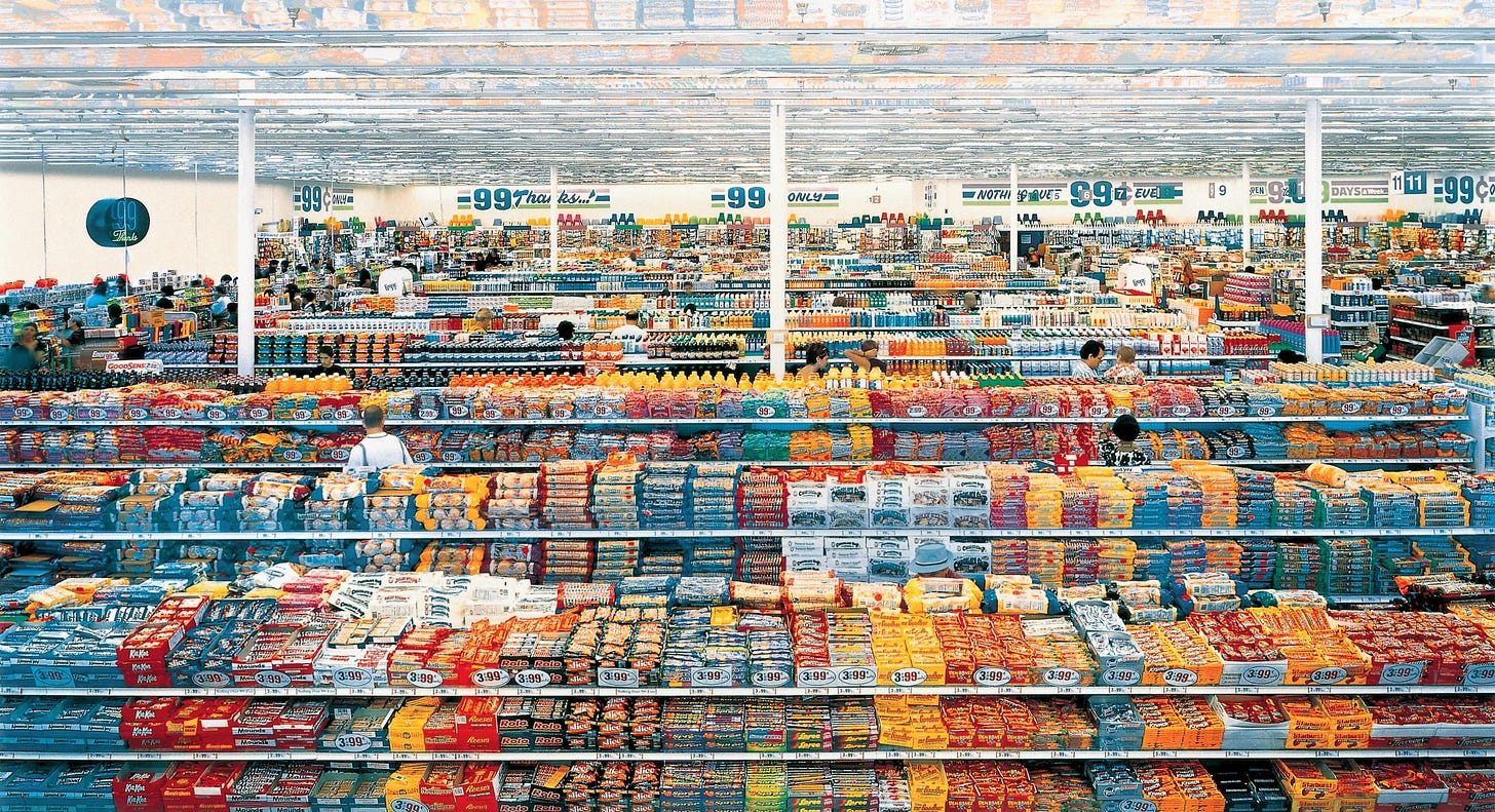 Andreas Gursky, 99 Cent, 1999 · SFMOMA