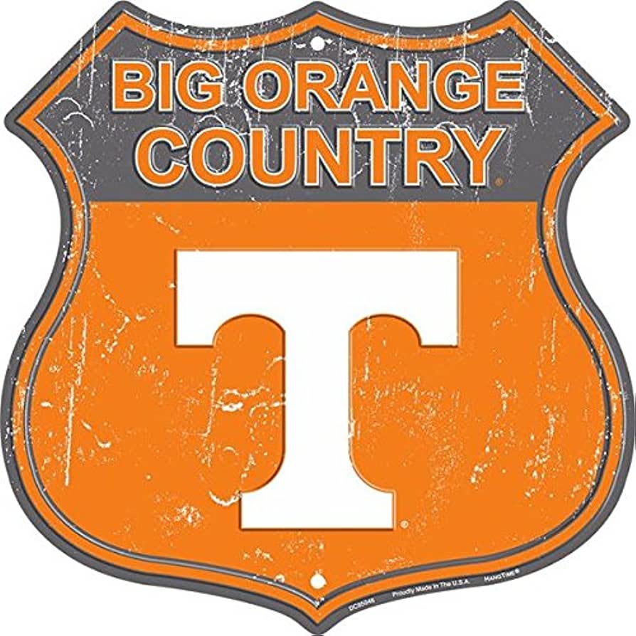 Hangtime Big Orange Country - Tennessee Route Sign 12x12