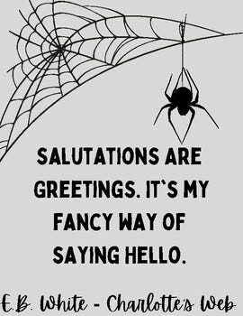 Charlott'e's Web quote posters