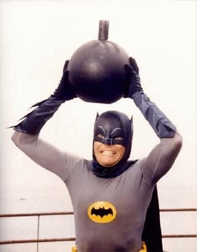 In Batman (1966) Batman says "some days you just can't get rid of a bomb"  which is a reference the flash (2023) : r/shittymoviedetails