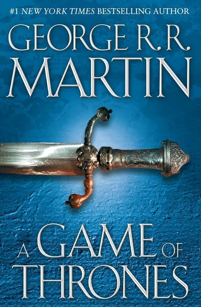 A Game of Thrones book cover