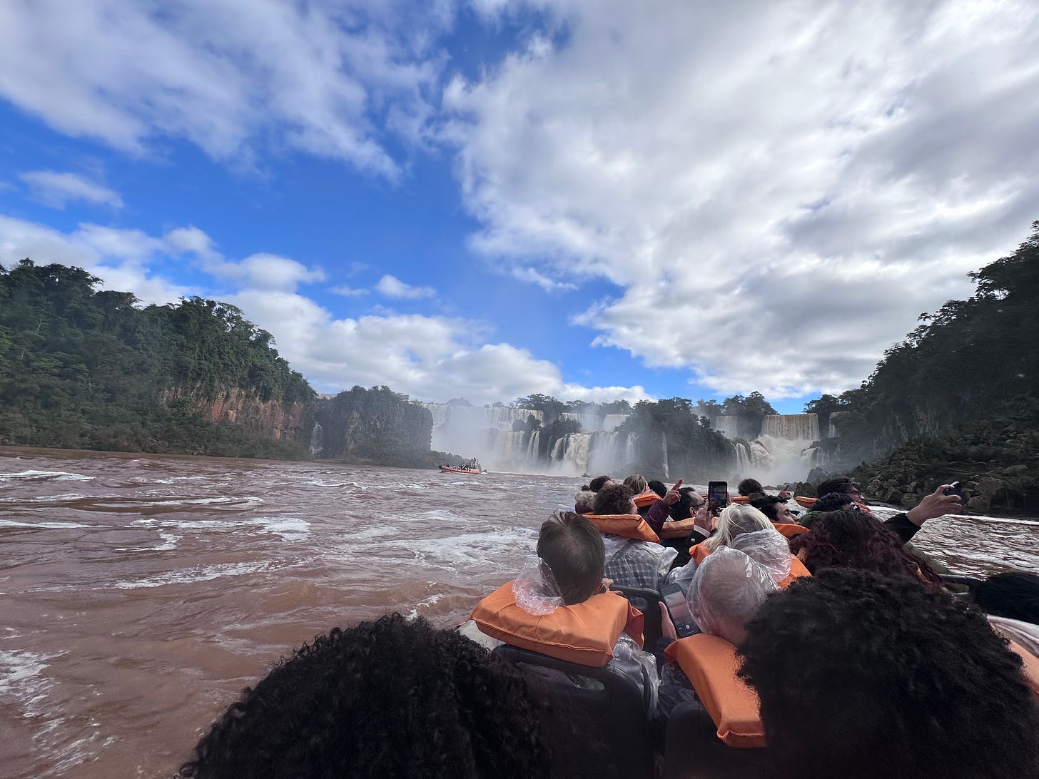 Boat ride on Iguazu Falls 