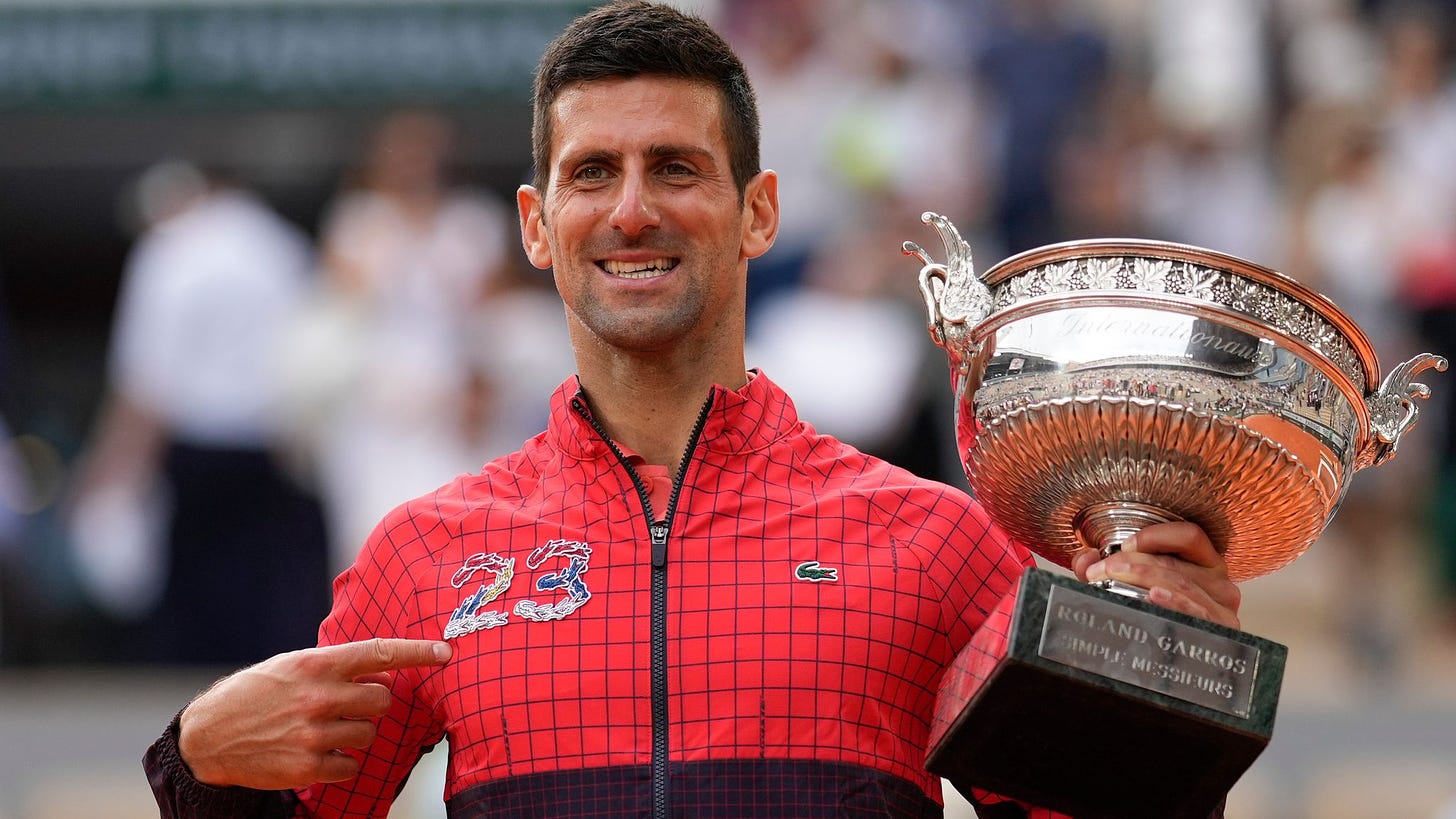 French Open: Novak Djokovic says he will leave GOAT discussion for someone  else as he looks ahead to Wimbledon | Tennis News | Sky Sports