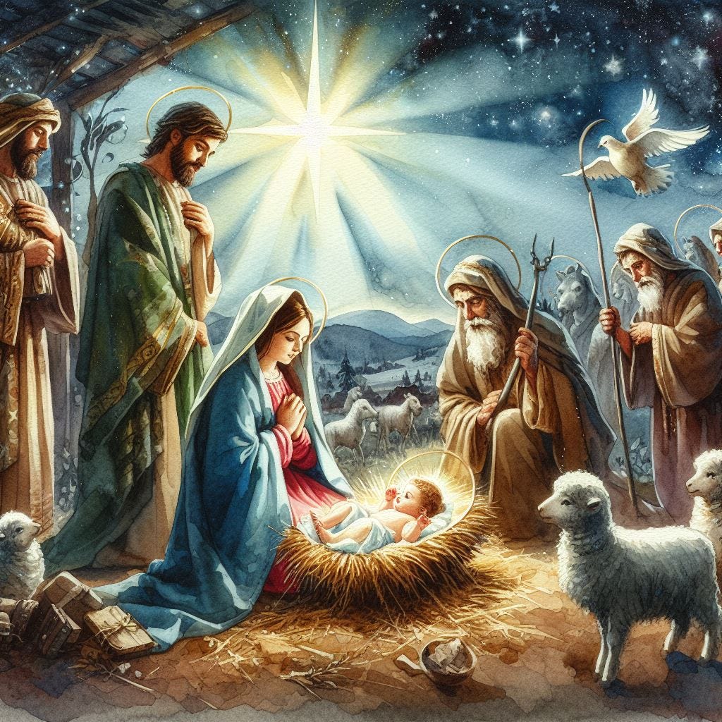 Nativity.  Image by Bing.