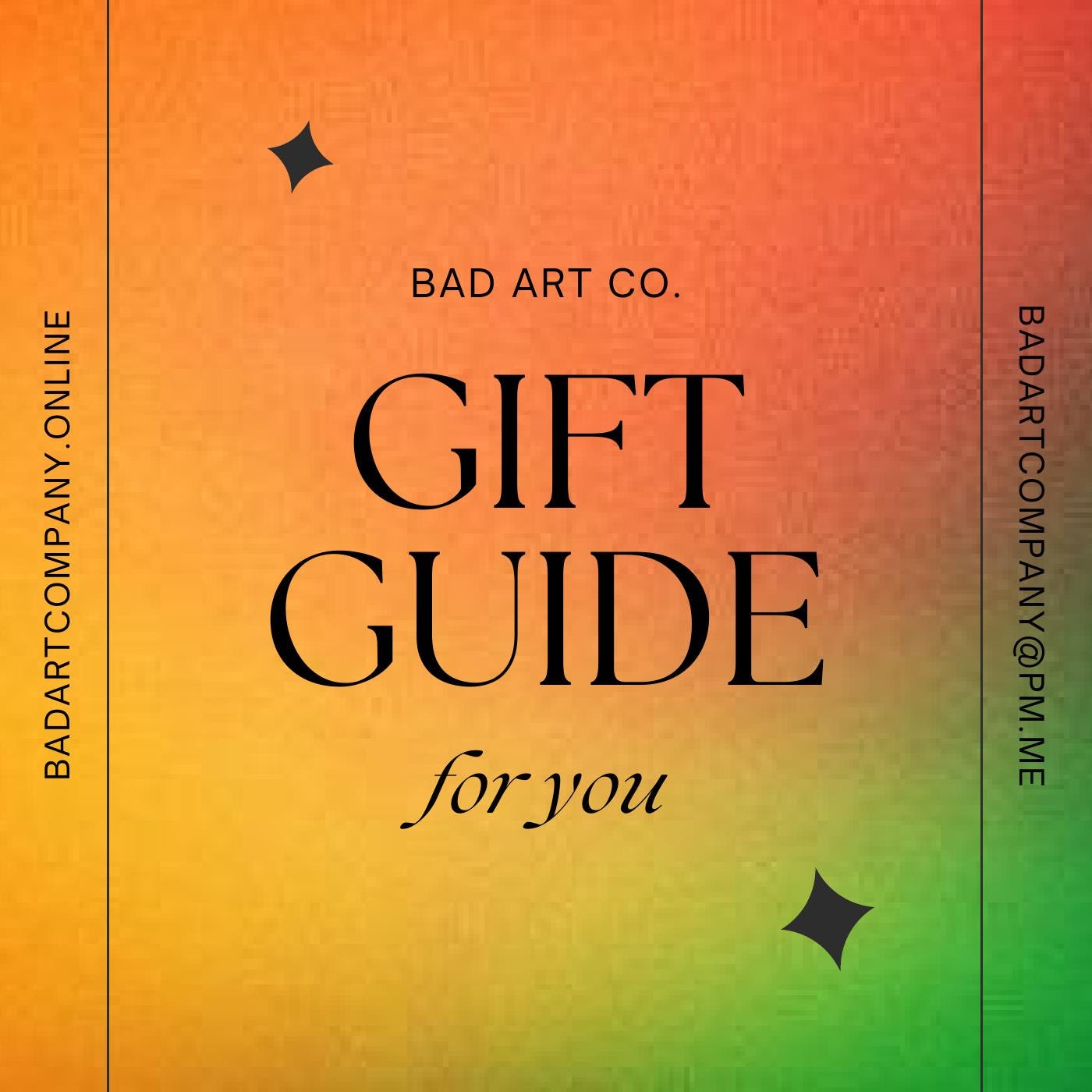 Cover of the Bad Art Co. Gift Guide