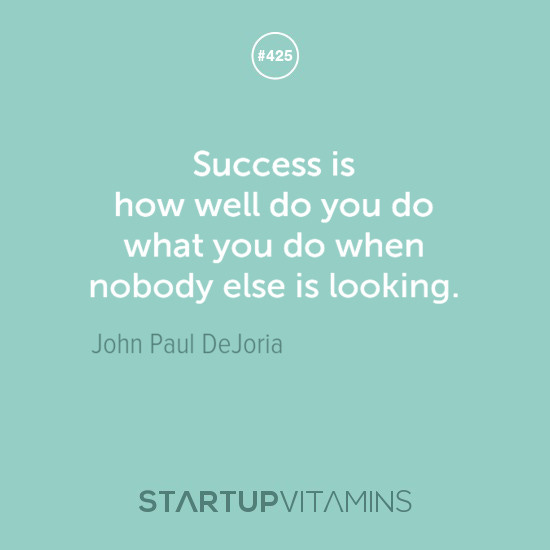 success no one looking quote