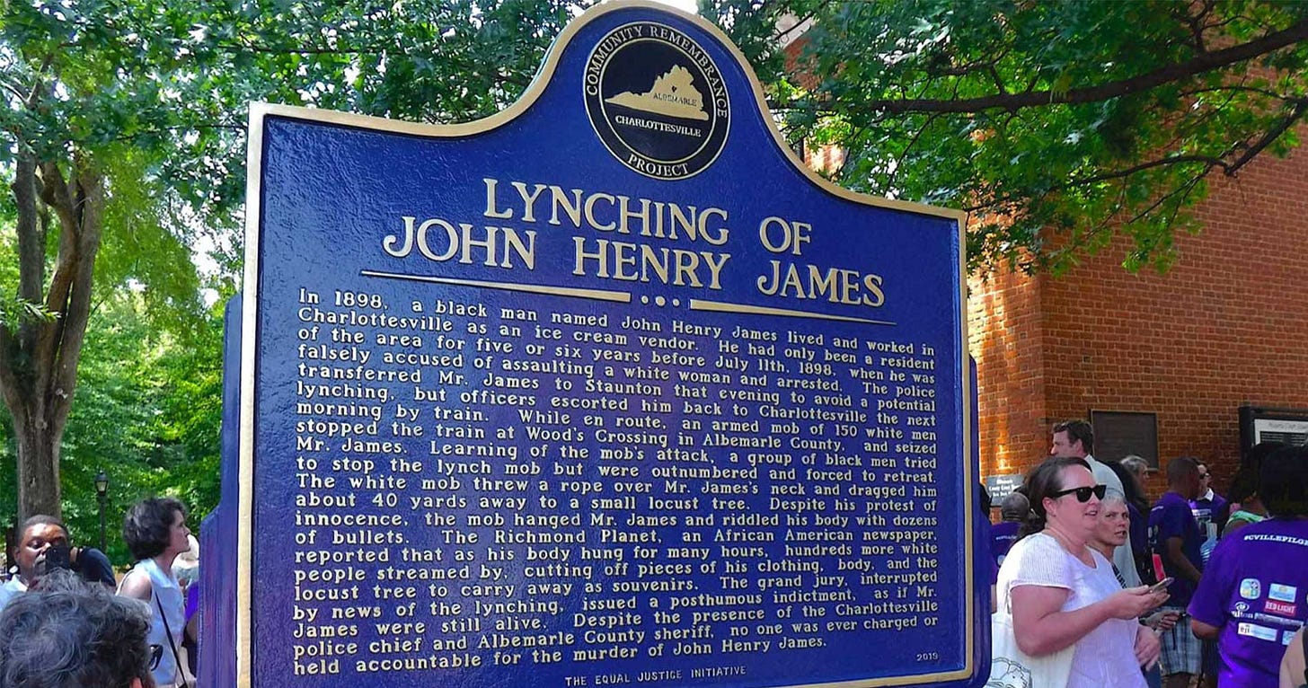 Charlottesville Dedicates Historical Marker Remembering Lynching