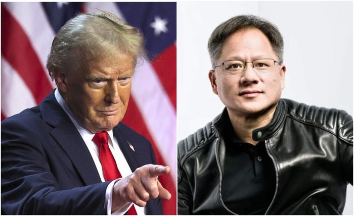 U.S. President Donald Trump and Nvidia CEO Jensen Huang held an emergency  meeting on the 31st (local.. - MK