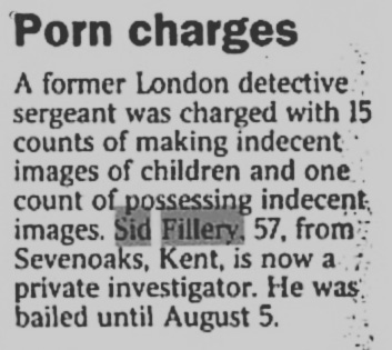 Newspaper cutting revealing the charges on Aug 2, 2003.