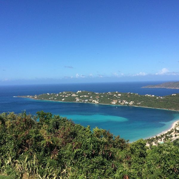 A view from Drakes seat is one of the best views on St. Thomas. 