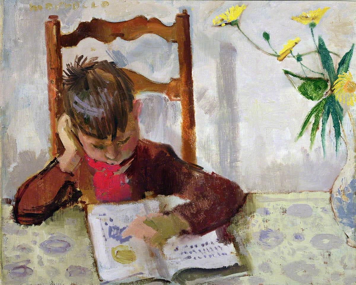 Boy Reading | Art UK