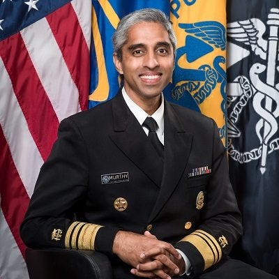 Author: Vice Admiral Vivek H. Murthy, M.D., M.B.A. Surgeon General of the  United States | SSA
