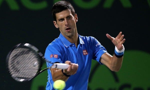 novak djokovic playing david ferrer 2015 miami open masters