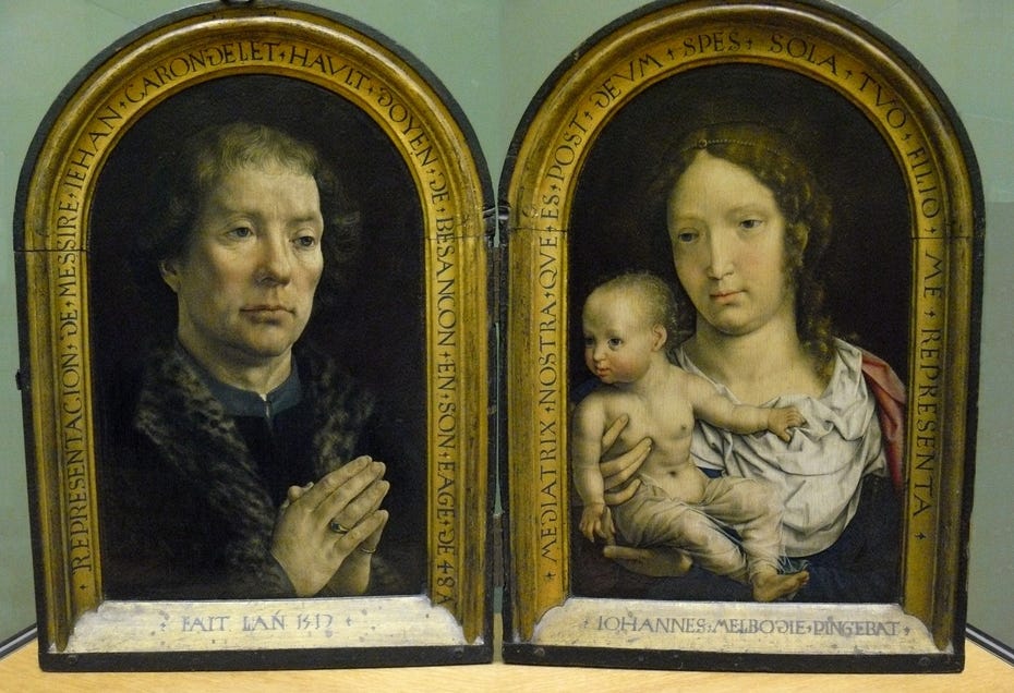 Diptych of Jean Carondelet by Jan Gossaert | USEUM