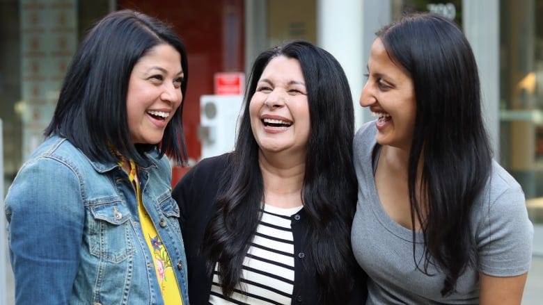 Milan Singh(left), Tarannum Thind(centre), and Sharon Sehrai(right) are South Asian women who are telling stories through their podcasts. 