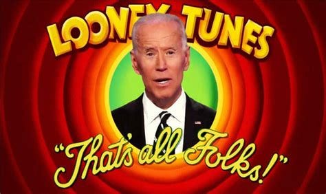 Looney Tunes Joe Biden Donald Trump Flag America Great That All Fulks ...