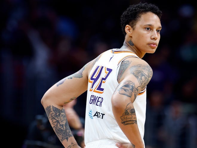 May 19, 2023: Brittney Griner #42 of the Phoenix Mercury during play against the Los Angeles Sparks at Crypto.com Arena in Los Angeles, California.