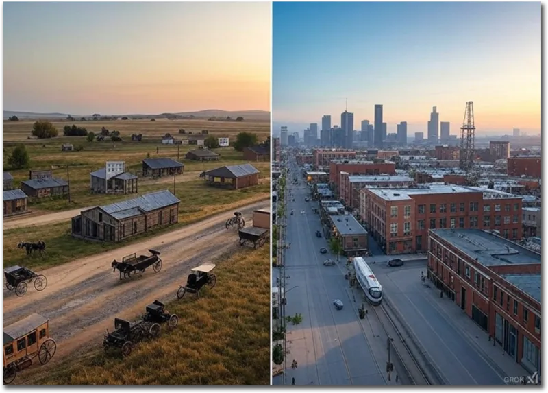 Houston, Texas before and after