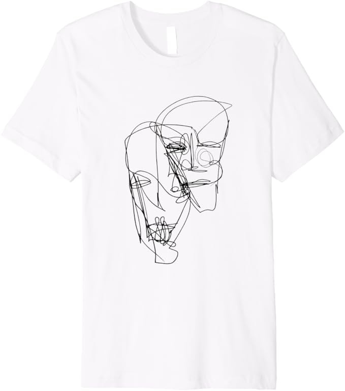 Unicursal Face to Skull, Art by Tim Ozman Premium T-Shirt